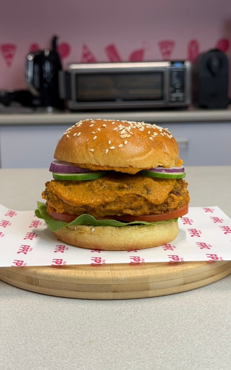 Crispy Butter Chicken Burger