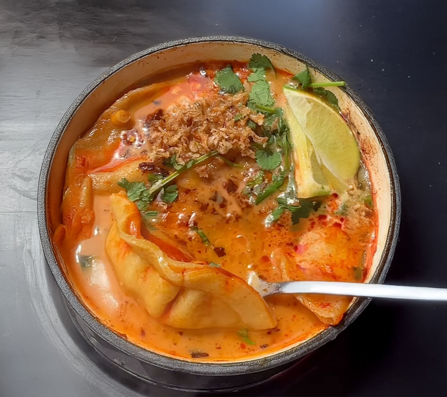 Tom Yum Dumpling Soup 🍜🔥 Recipe