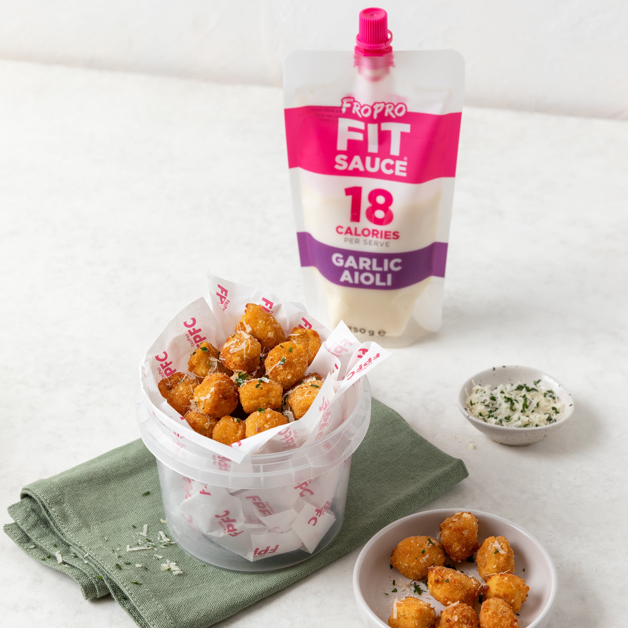 FroPro Protein Popcorn Chicken_Garlic Parmesan