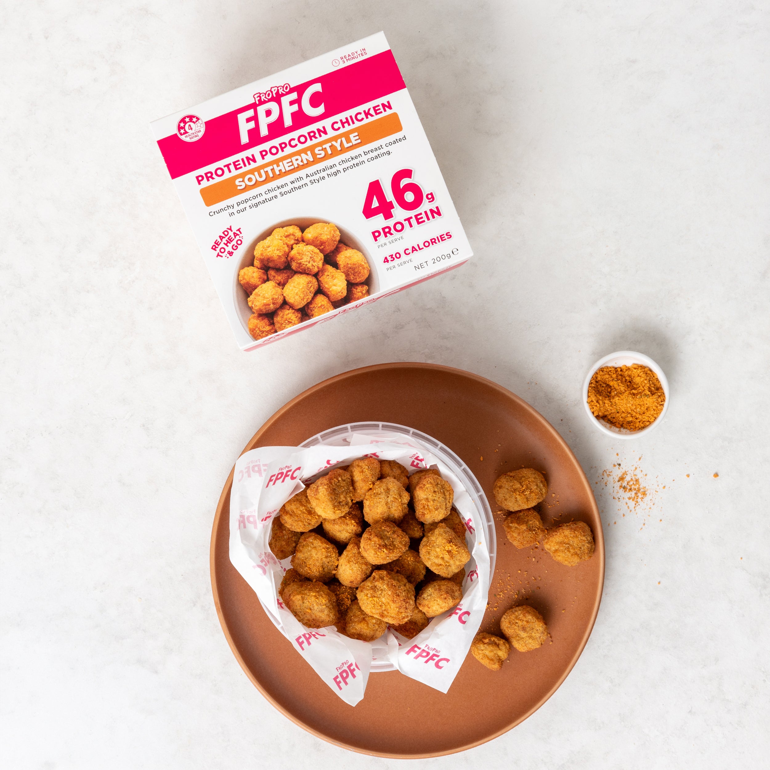 FroPro Protein Popcorn Chicken_Southern Style