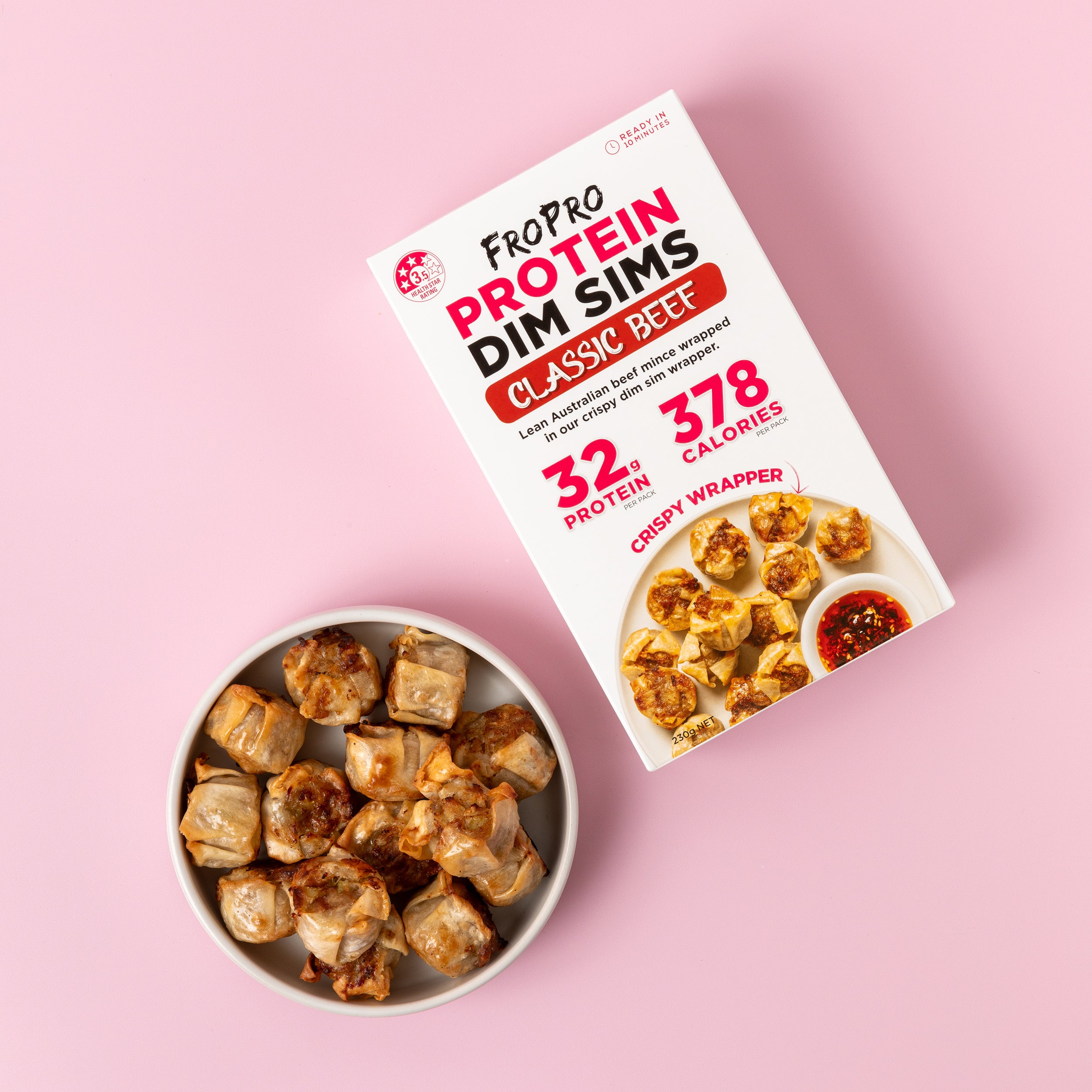 FroPro Protein Dim Sims_Classic beef