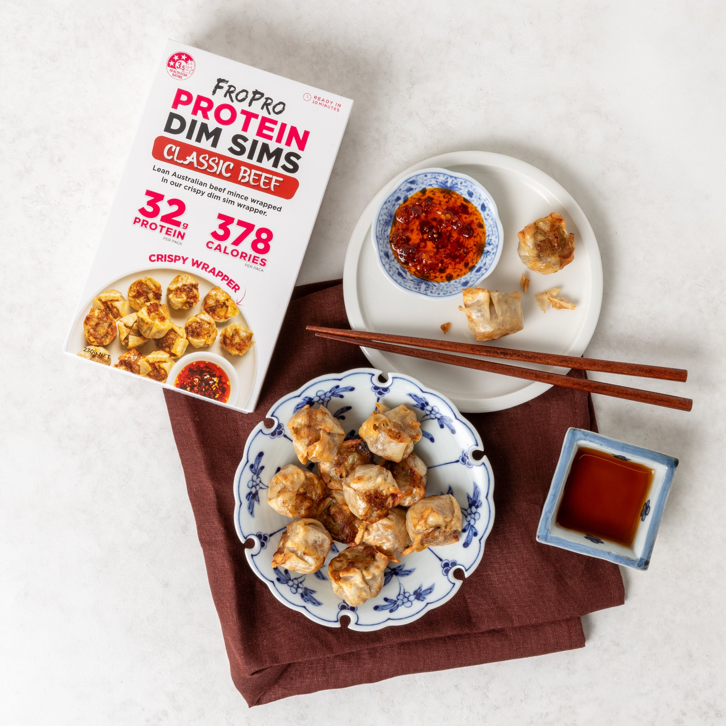FroPro Protein Dim Sims_Classic beef