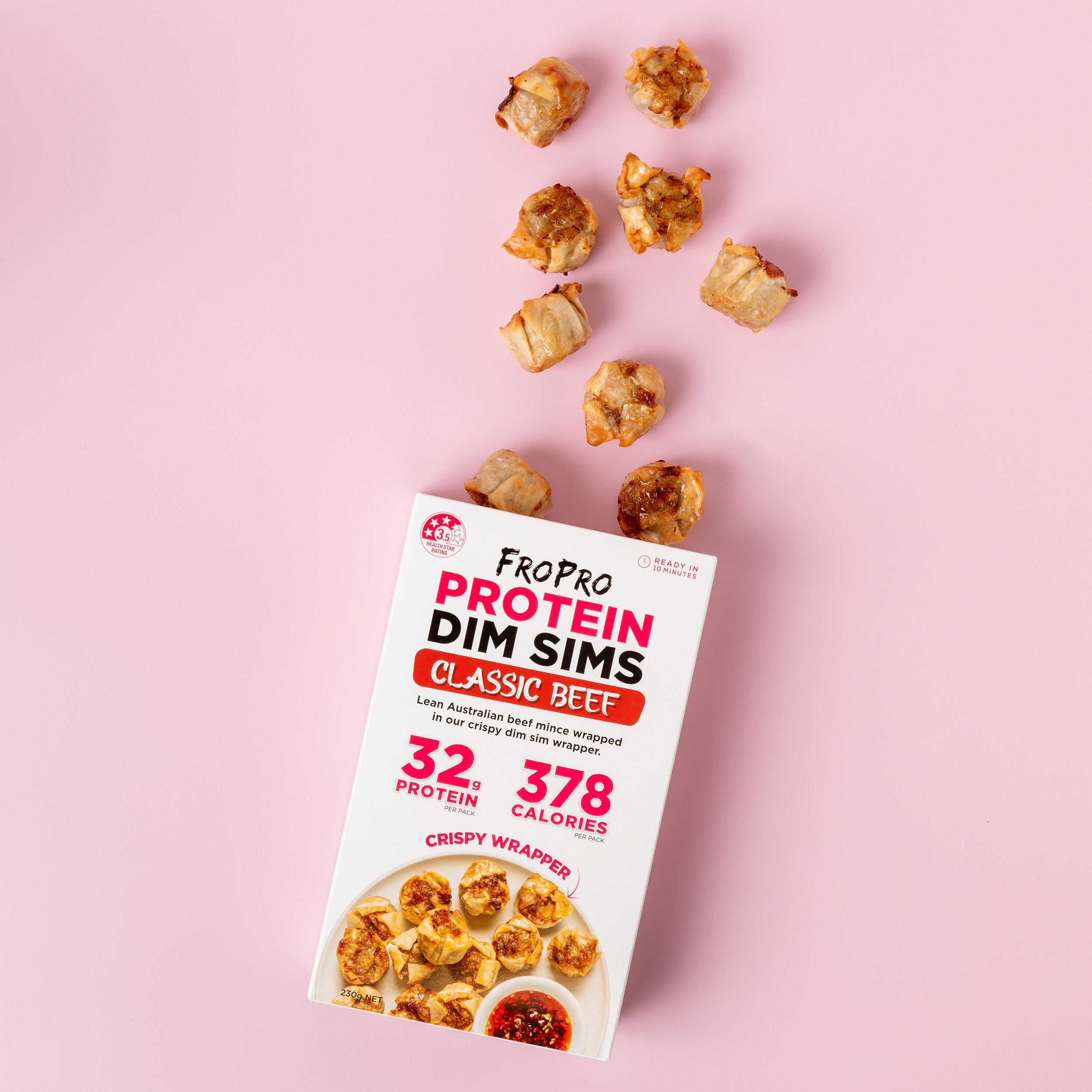 FroPro Protein Dim Sims_Classic beef