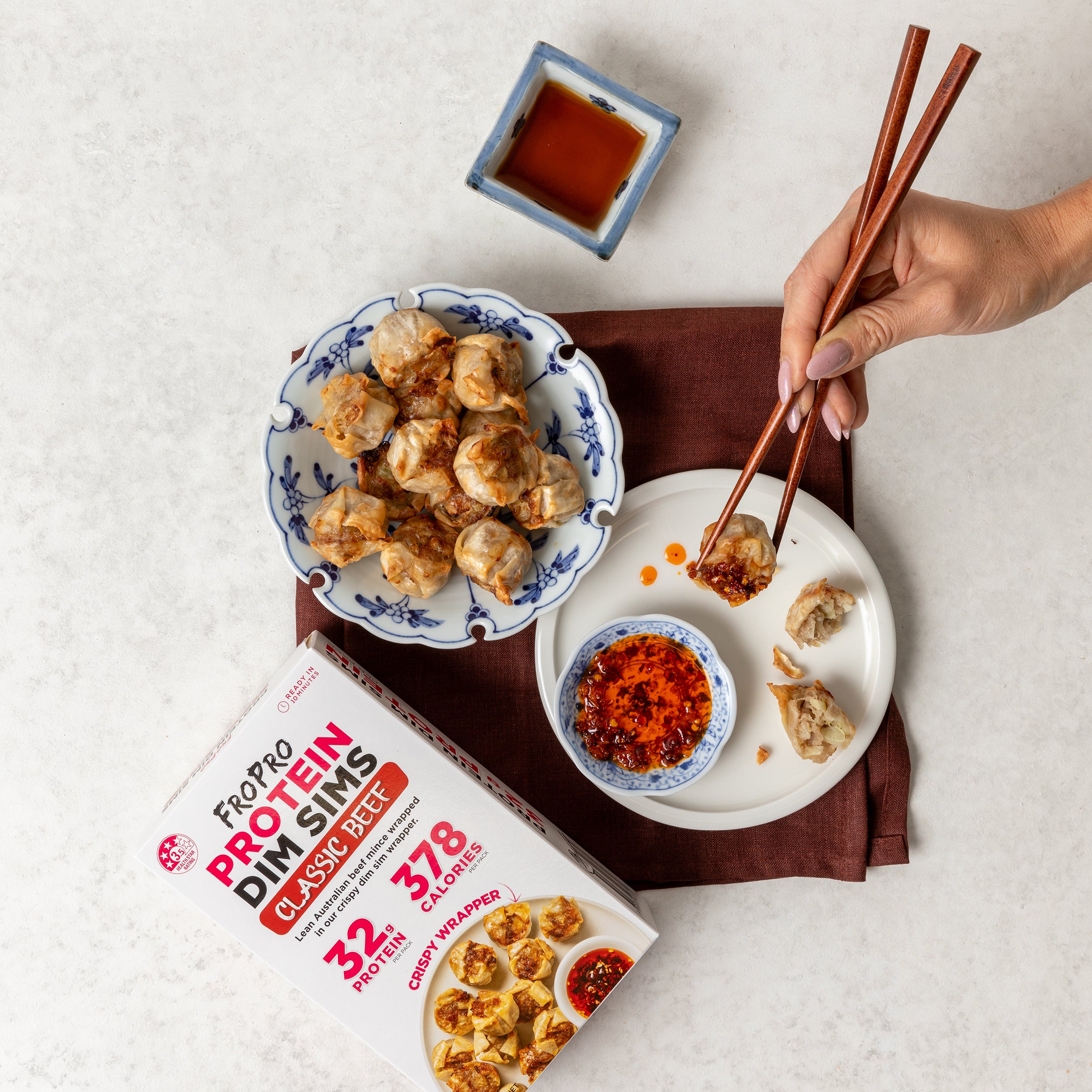 FroPro Protein Dim Sims_Classic beef