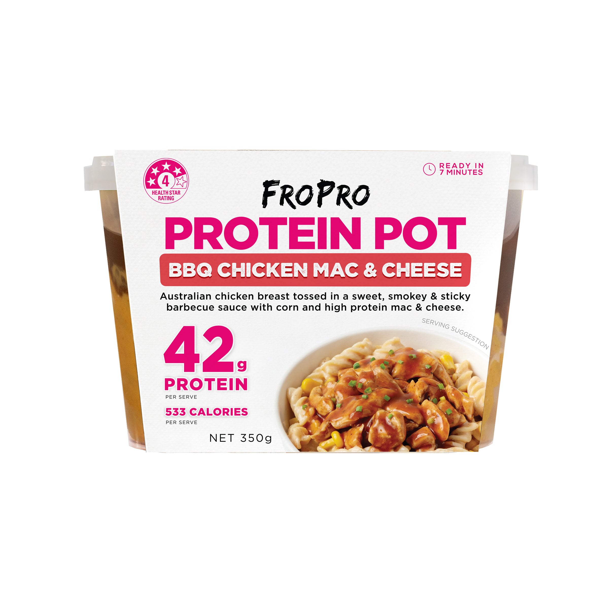 BBQ Chicken Mac & Cheese Protein Pot