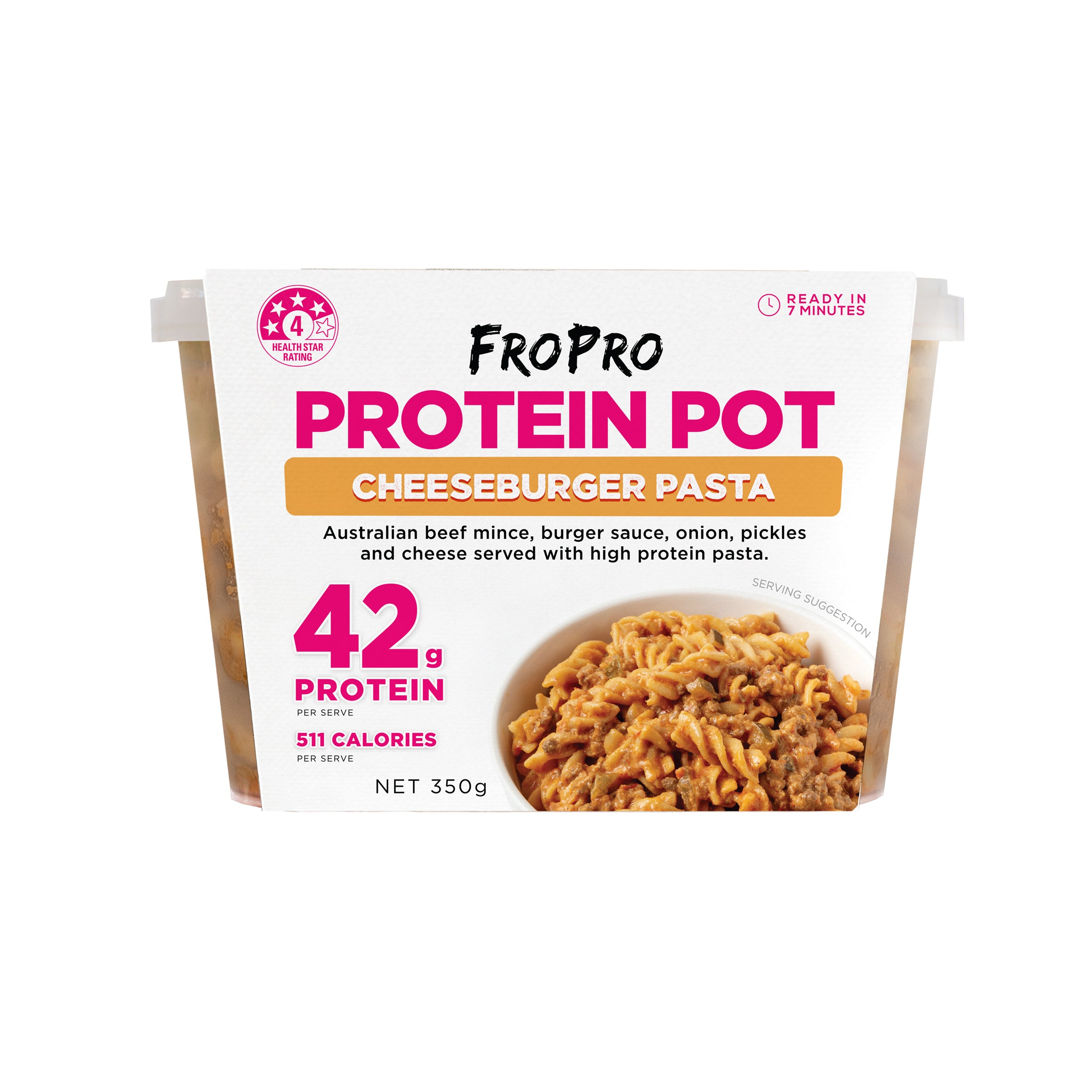 Cheeseburger Pasta Protein Pot
