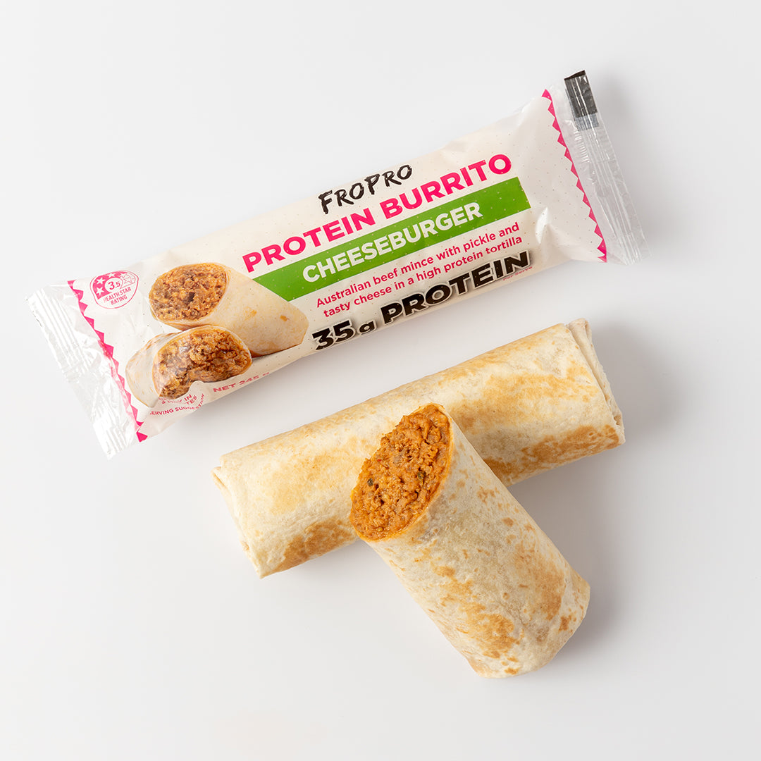 Cheeseburger Protein Burrito