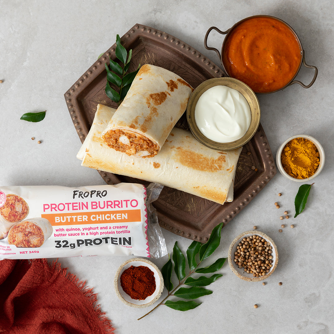 Butter Chicken Protein Burrito