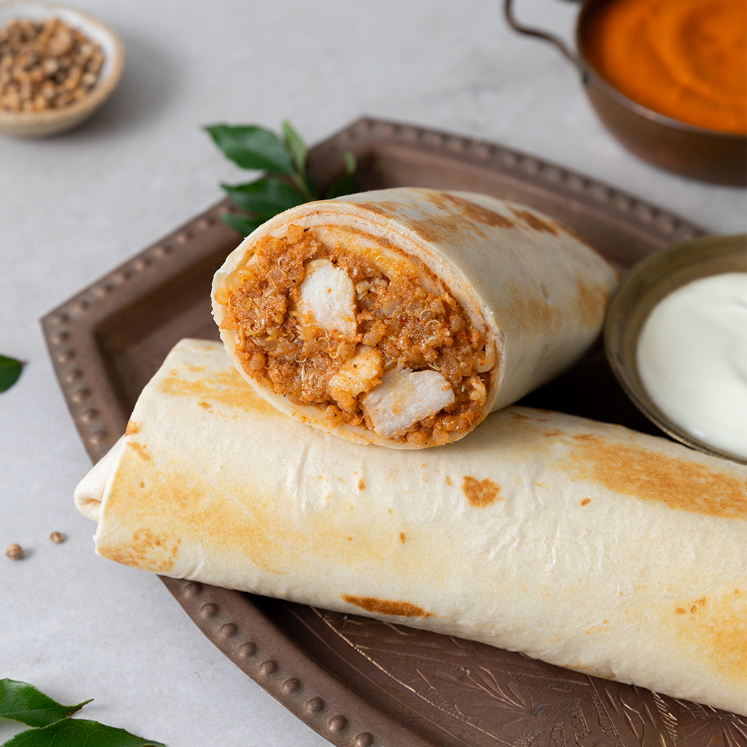 Butter Chicken Protein Burrito