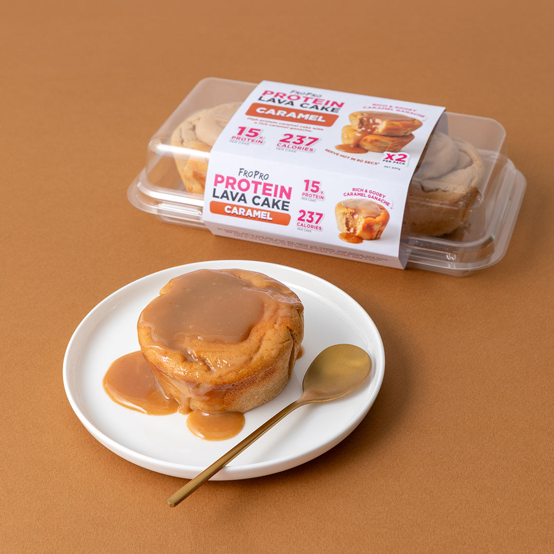 FroPro high protein Caramel Lava cakes