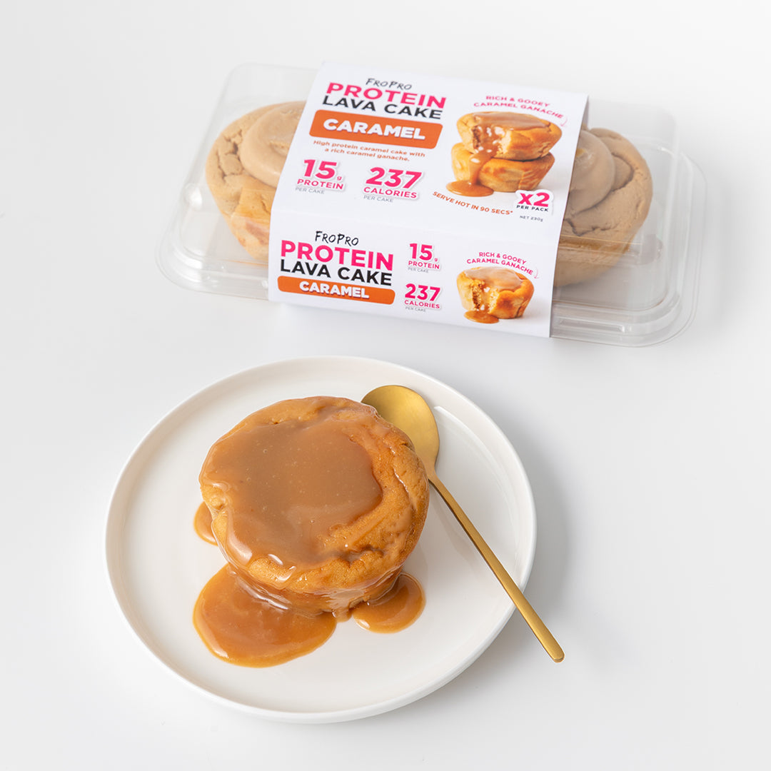 FroPro high protein Caramel Lava cakes