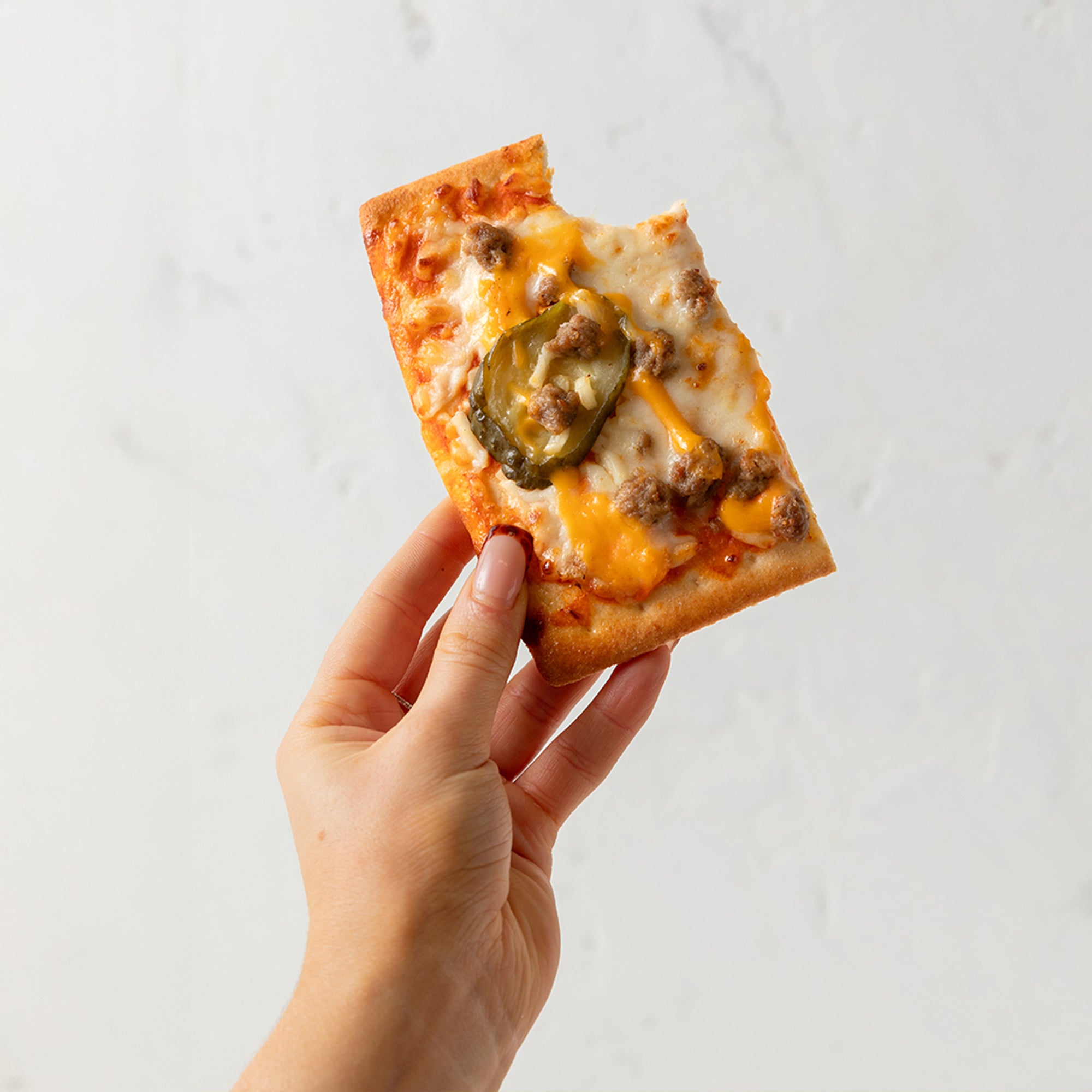 Cheeseburger Pizza Slices