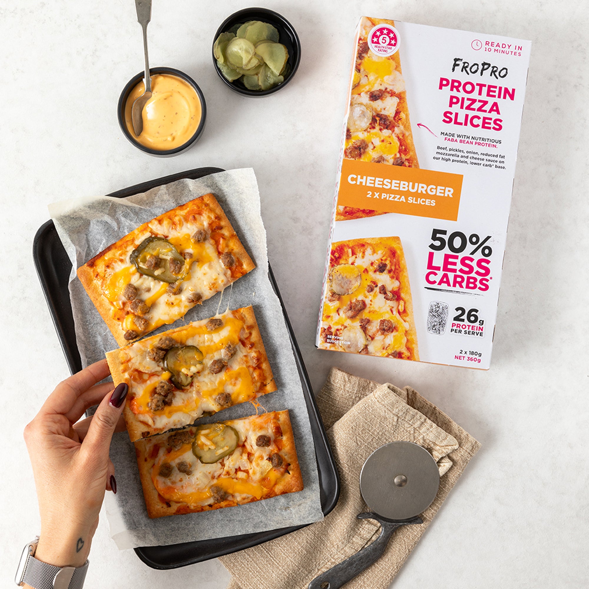 Cheeseburger Pizza Slices