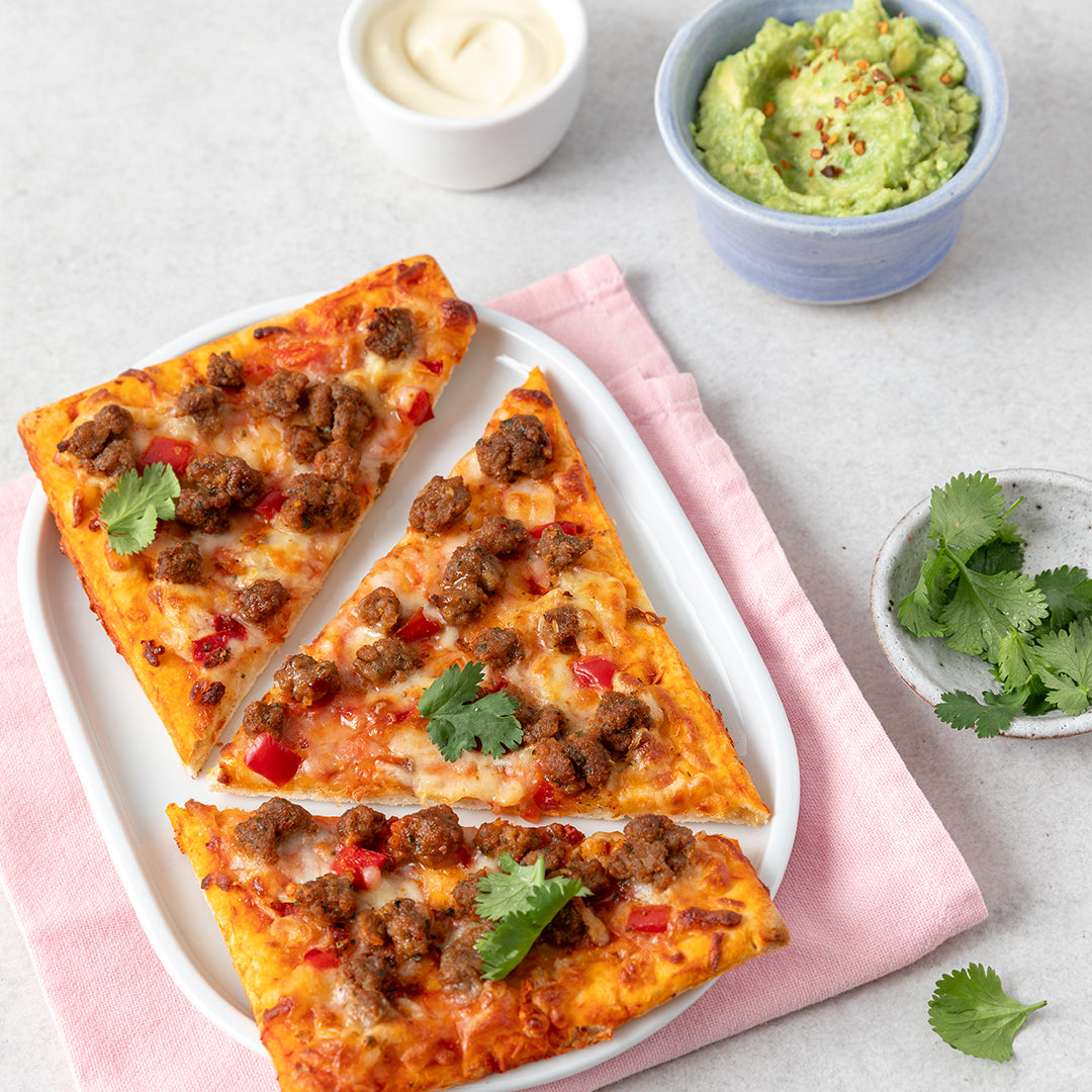 Mexican Beef Pizza Slices