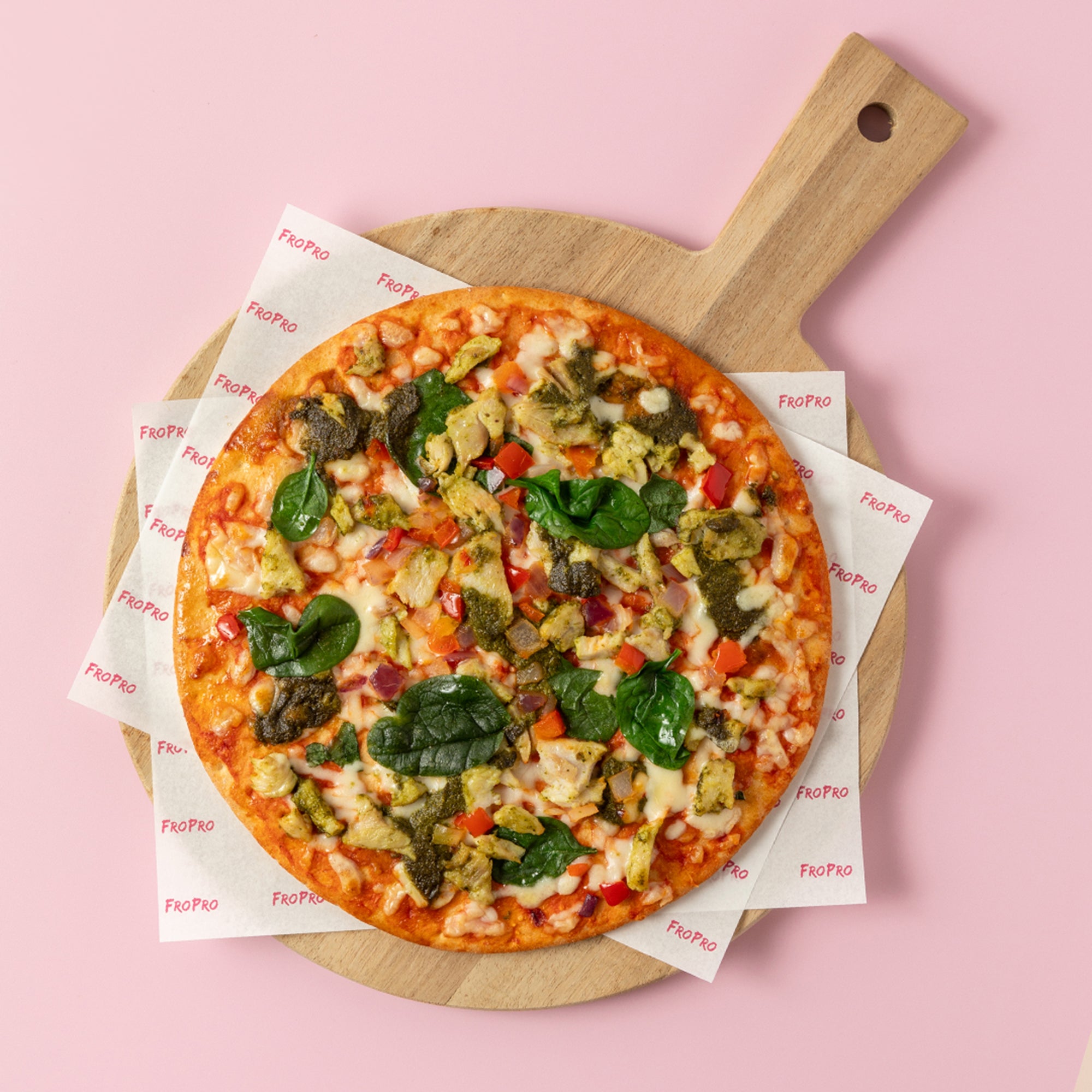 Pesto Chicken Protein Pizza
