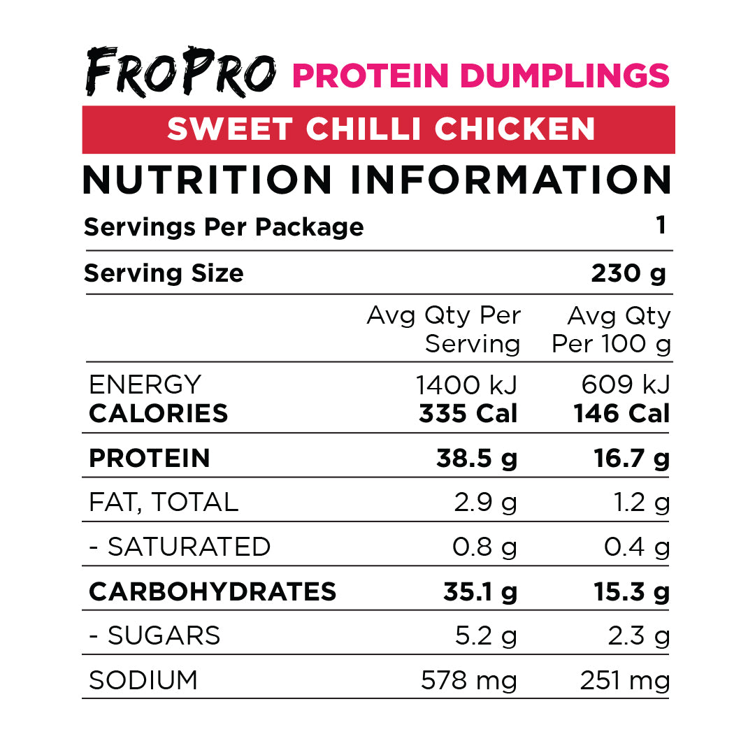 Sweet Chilli Chicken Protein Dumplings