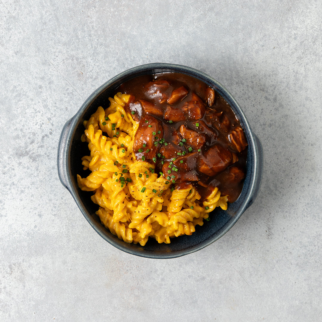 BBQ Chicken Mac & Cheese Protein Pot