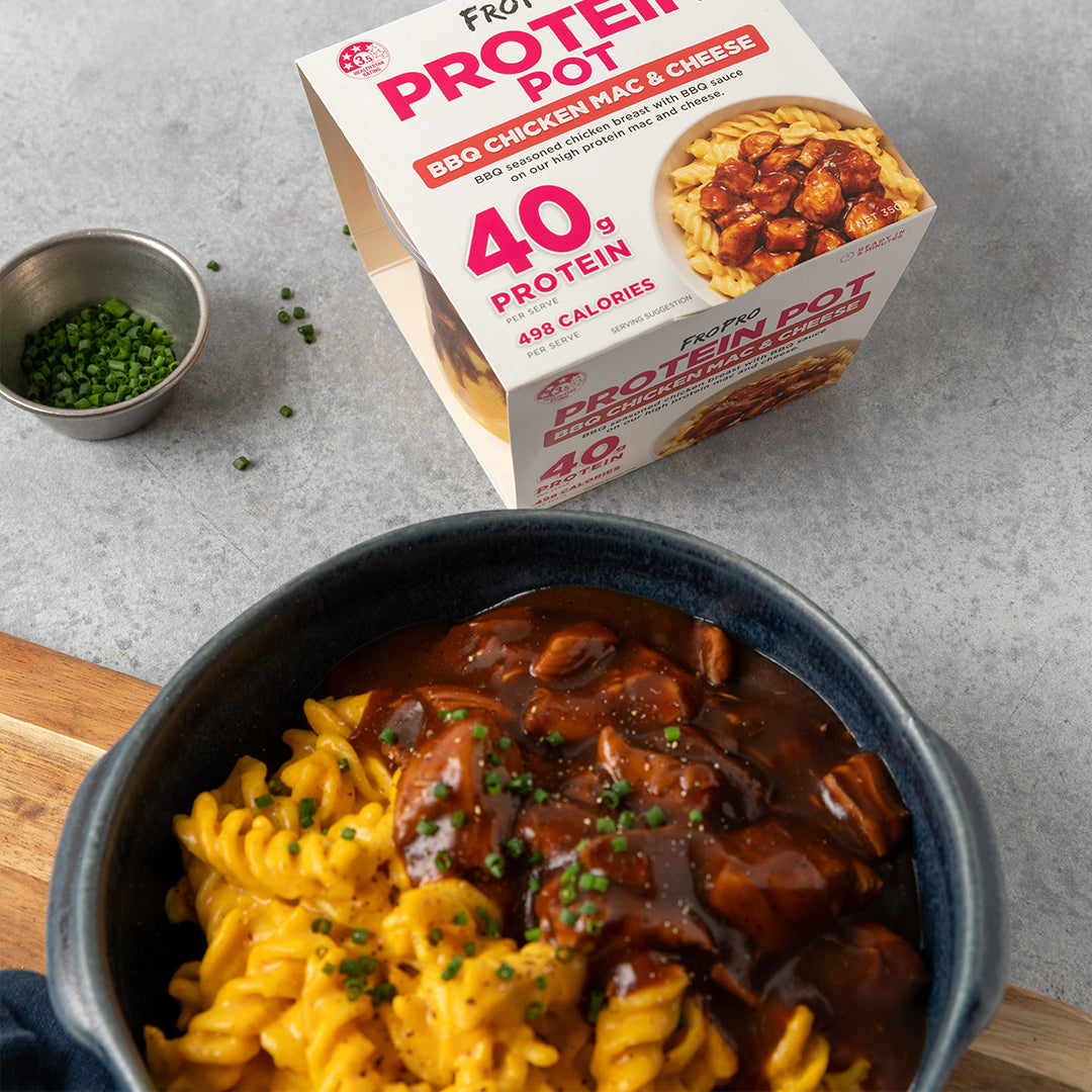 BBQ Chicken Mac & Cheese Protein Pot