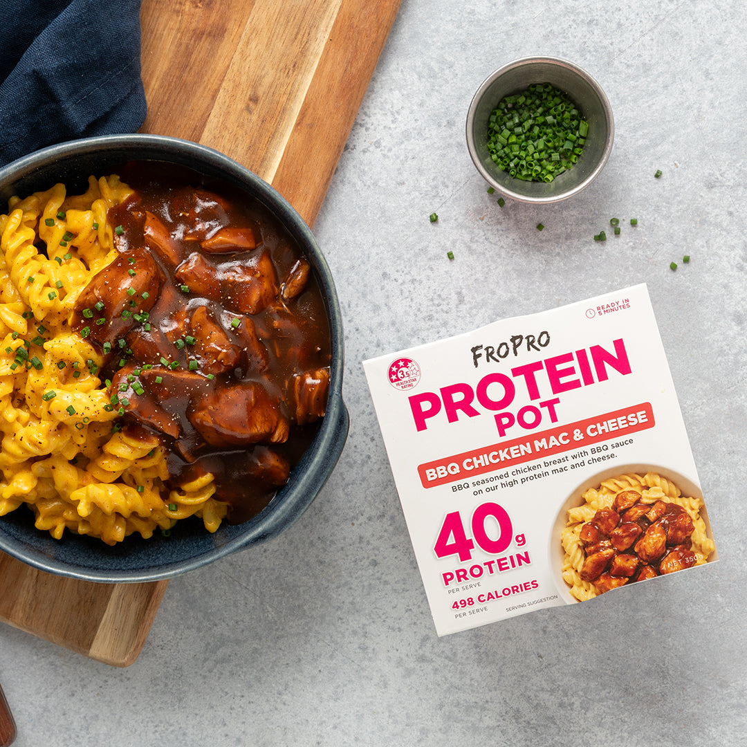 BBQ Chicken Mac & Cheese Protein Pot