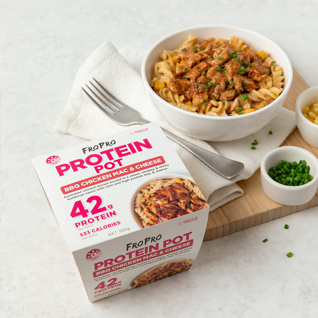 BBQ Chicken Mac & Cheese Protein Pot