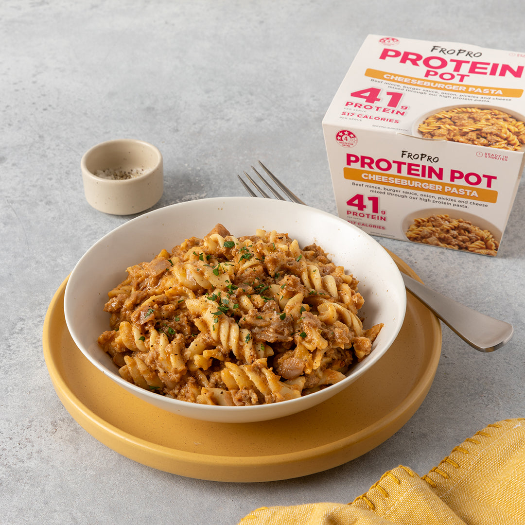 Cheeseburger Pasta Protein Pot