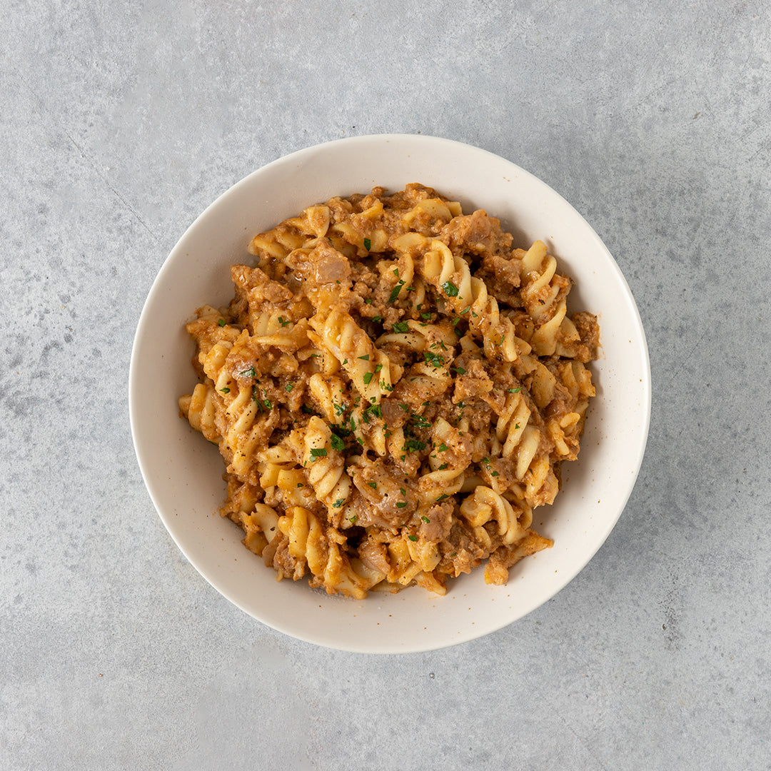 Cheeseburger Pasta Protein Pot