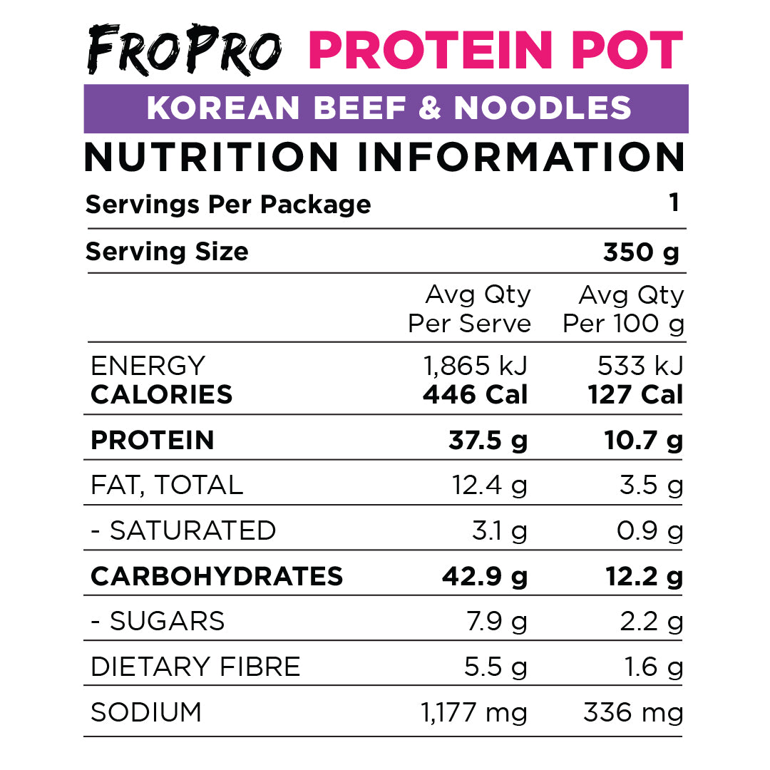 Korean Beef & Noodles Protein Pot