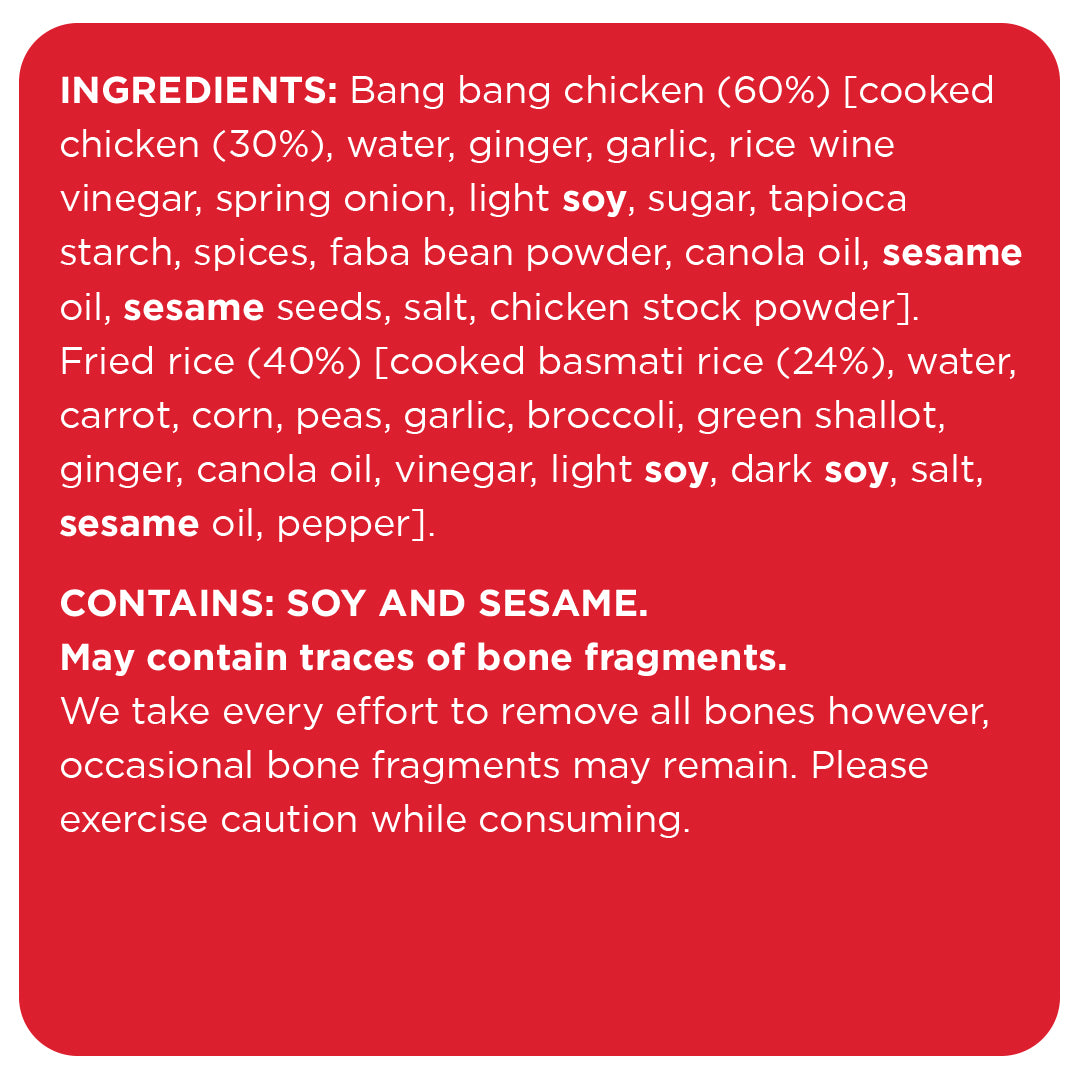 Bang Bang Chicken & Rice Protein Pot