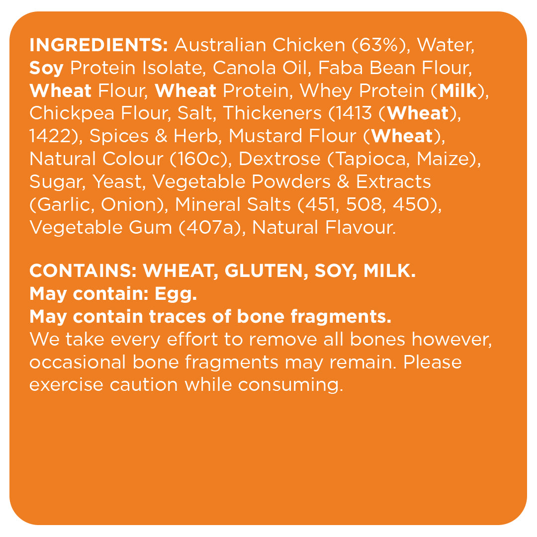 FroPro Protein Popcorn Chicken 300g - southern style - Ingredients